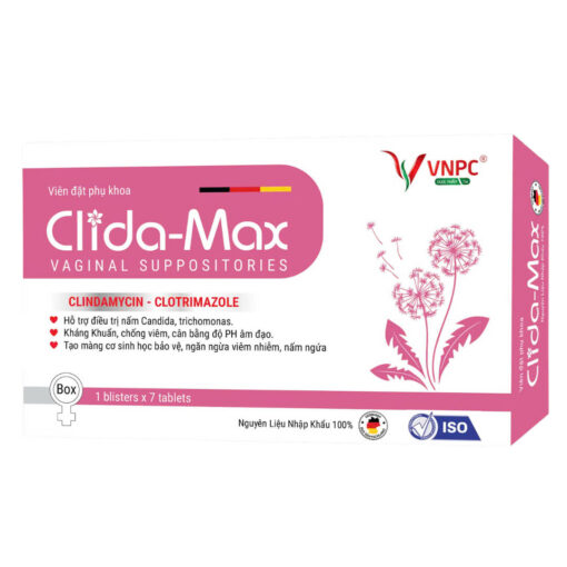 Clida Max VNPC - Viên Đặt Điều Trị Bệnh Phụ Khoa - 7 Viên