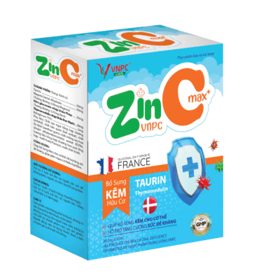 ZinC MAX+ VNPC – Hỗ trợ tăng cường sức đề kháng - 20 Ống